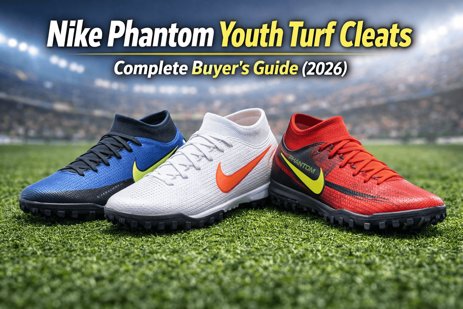 Nike Phantom Youth Turf Cleats for Kids