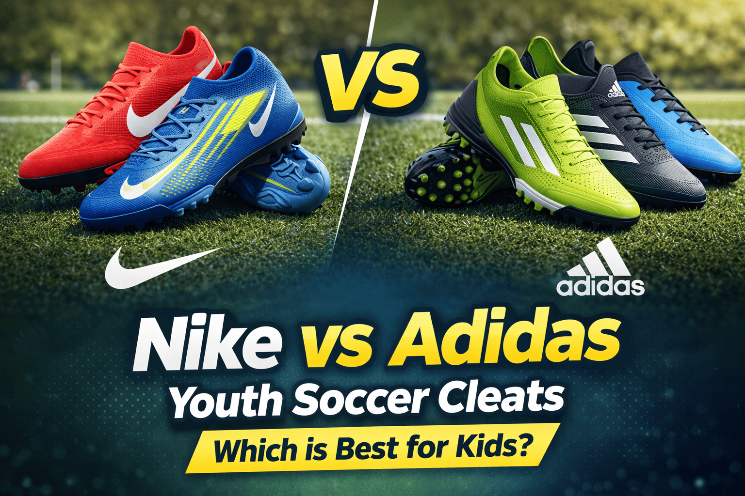 Nike vs Adidas Youth Soccer Cleats Comparison