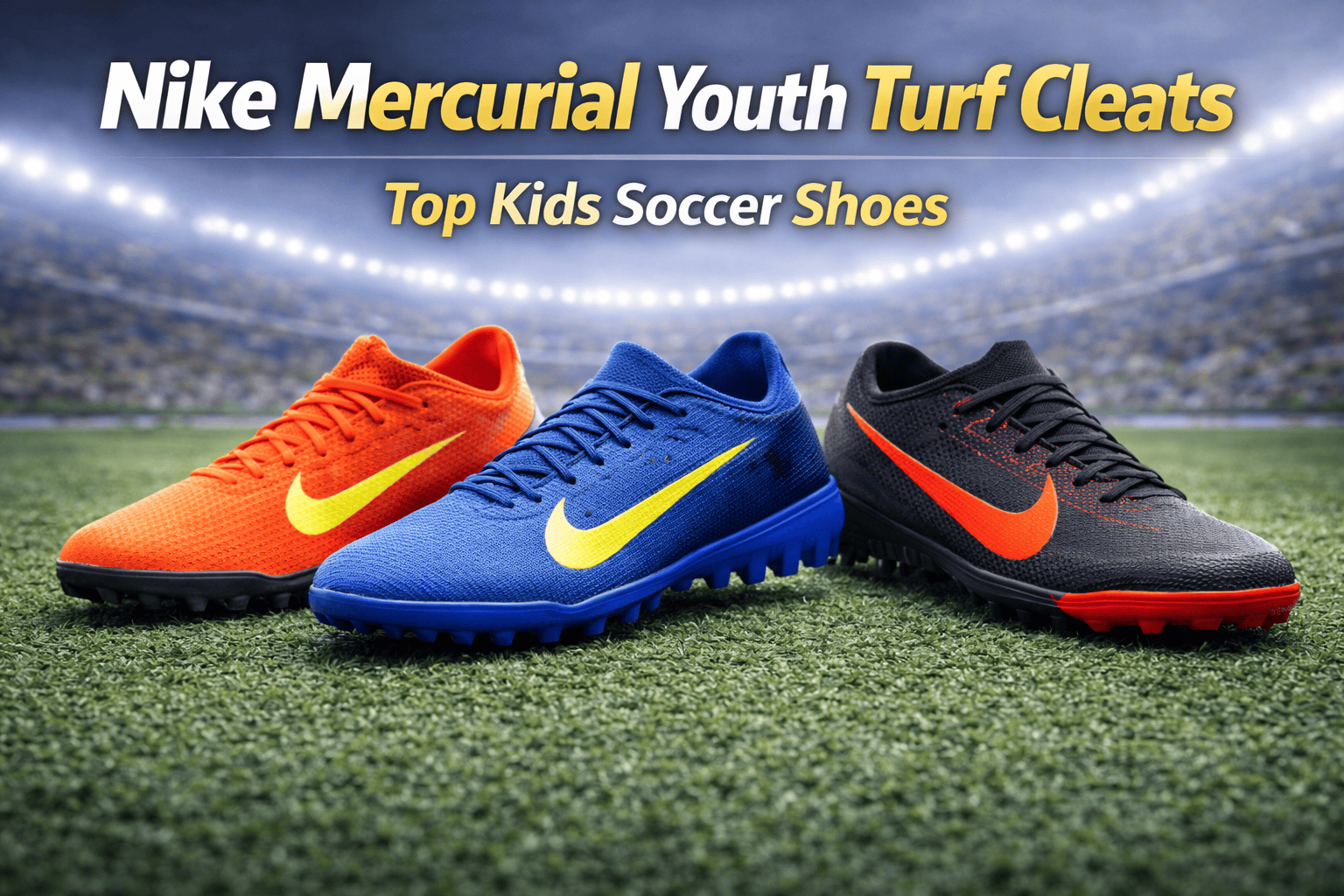 Nike Mercurial youth turf cleats for kids