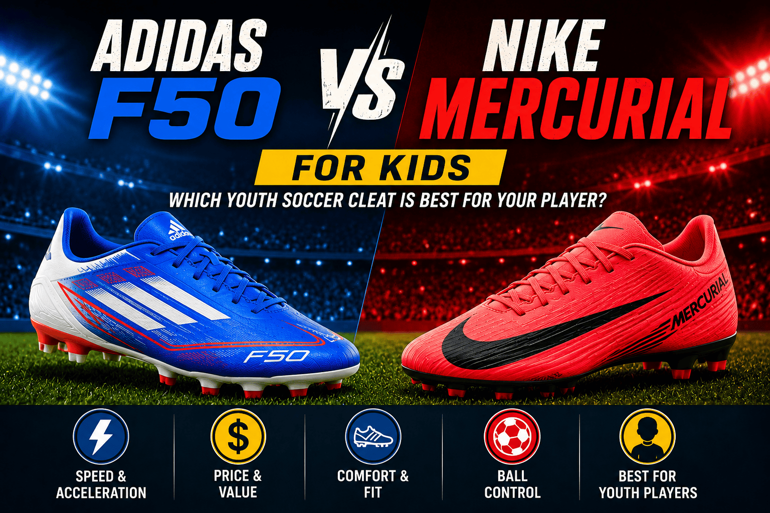 Adidas F50 vs Nike Mercurial