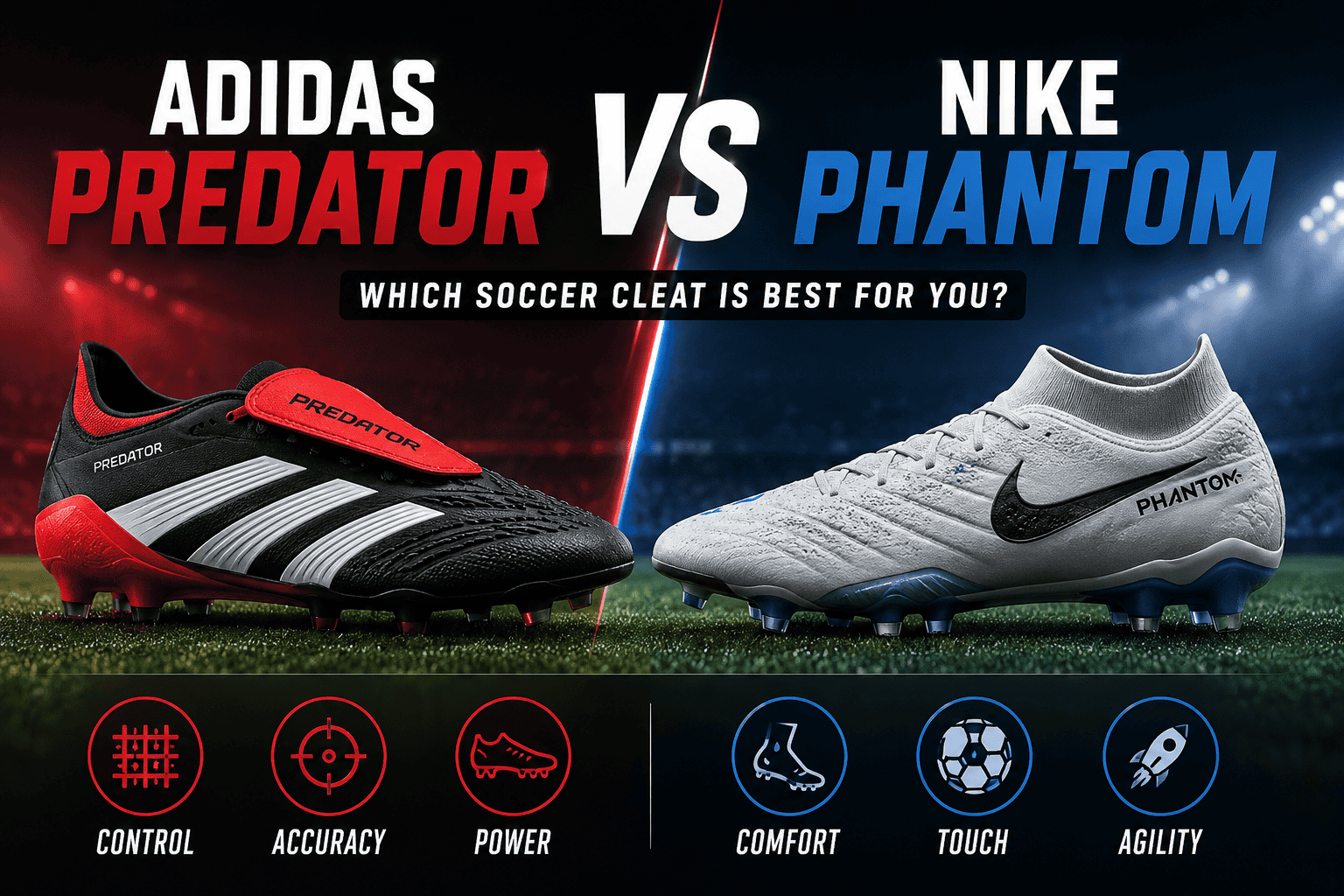 Adidas Predator vs Nike Phantom