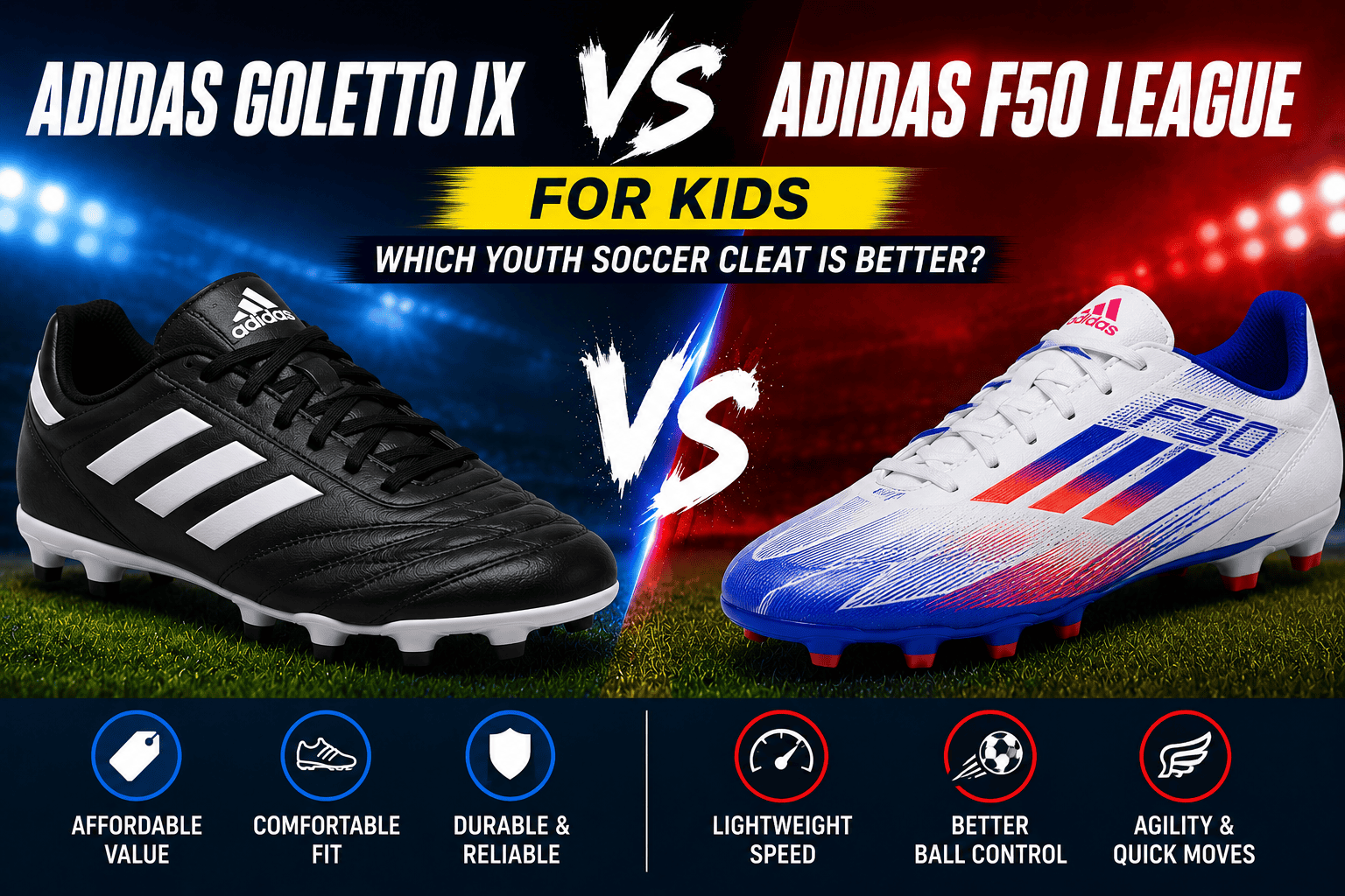 Adidas Goletto vs Adidas F50