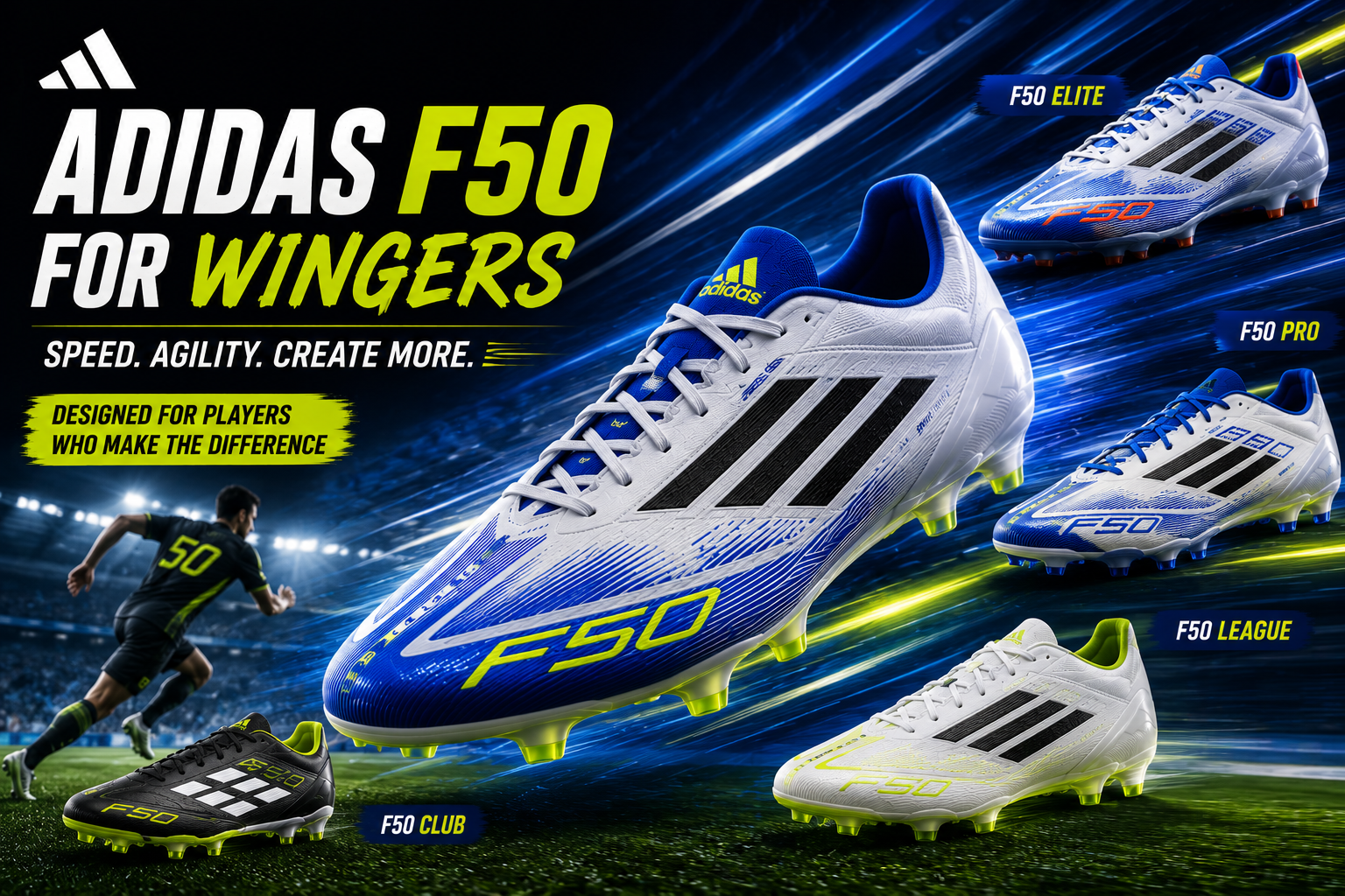Adidas F50 for wingers best F50 models for wide players