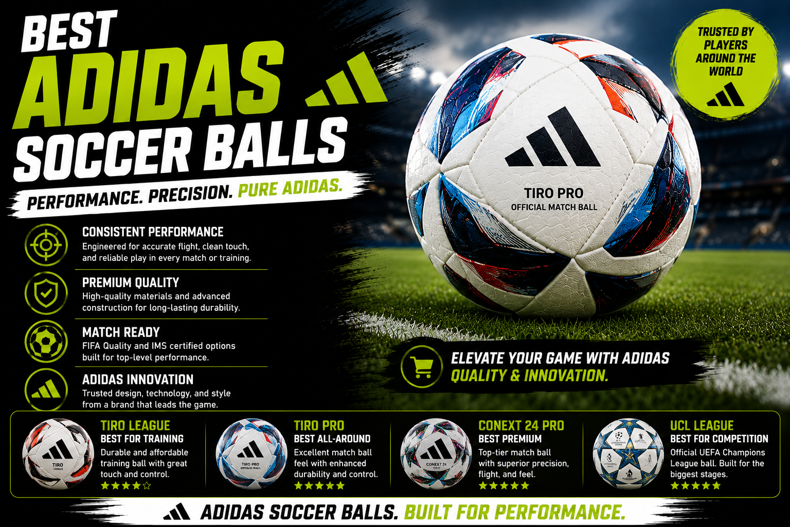 Best Adidas soccer balls for every level of play