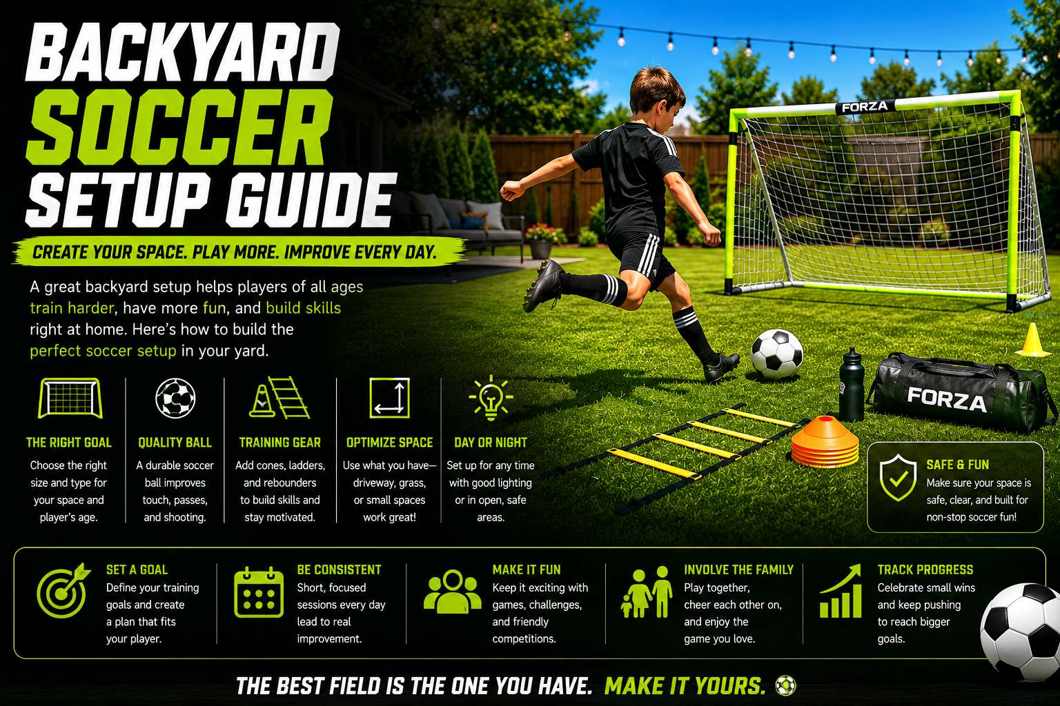 Backyard soccer setup guide create the perfect training space