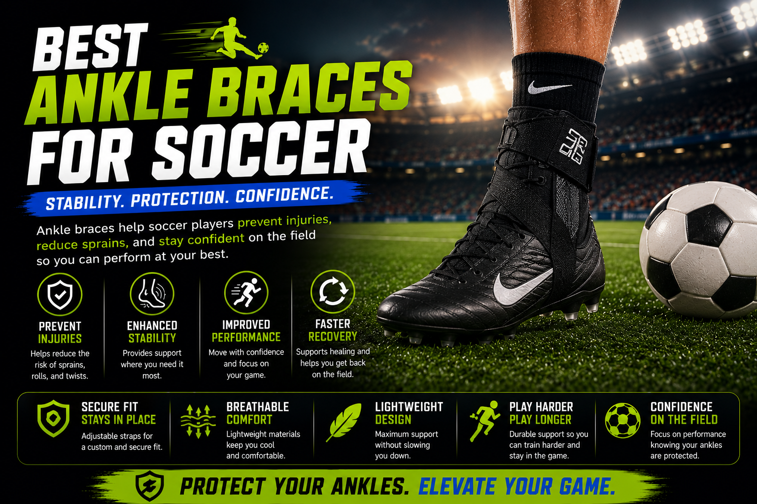 Best ankle braces for soccer support and injury prevention