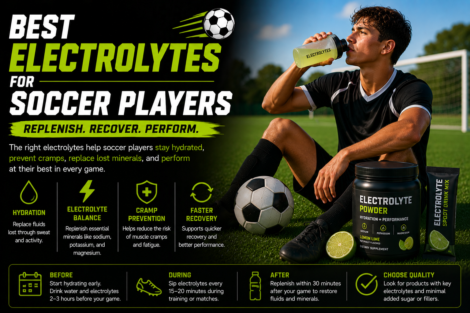 Best electrolytes for soccer players hydration and recovery guide