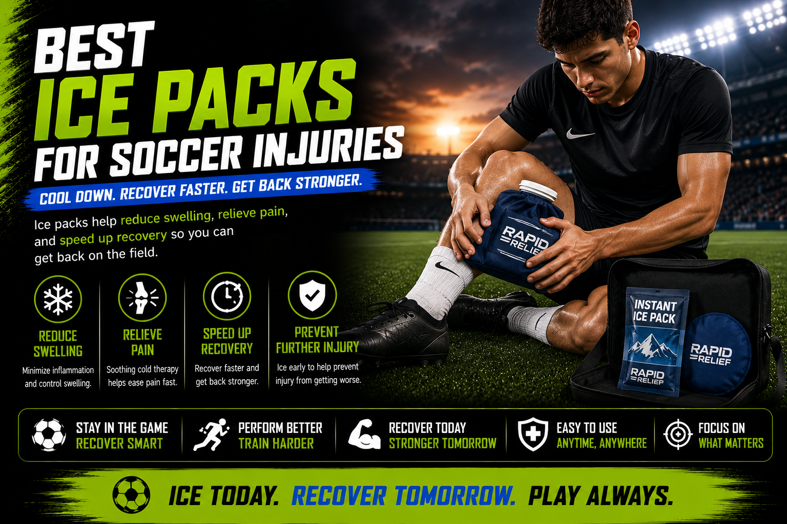 Best ice packs for soccer injuries pain relief and recovery