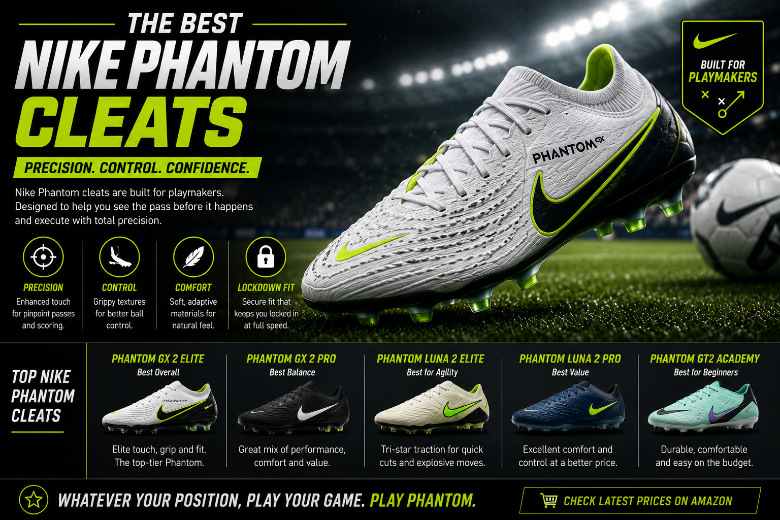Best Nike Phantom cleats top Phantom models compared