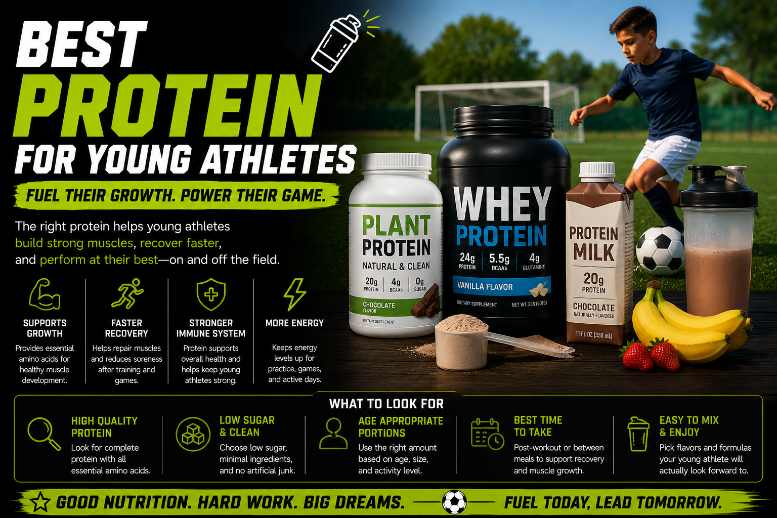 Best protein for young athletes growth and recovery