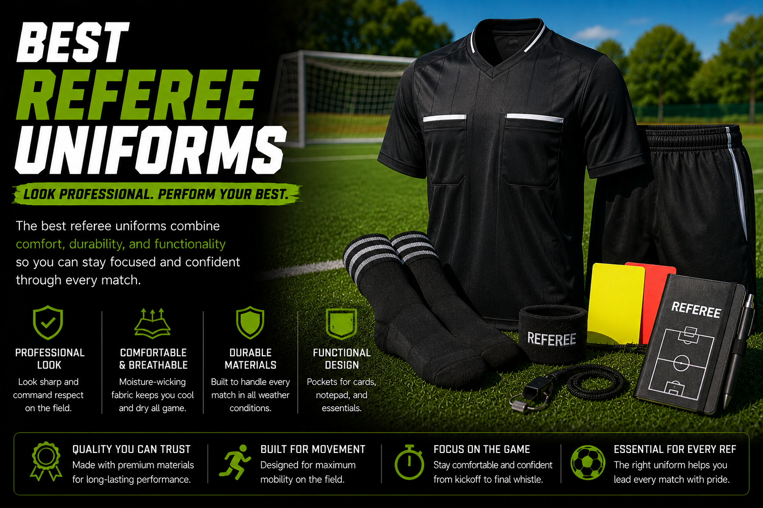 Best referee uniforms for soccer officials