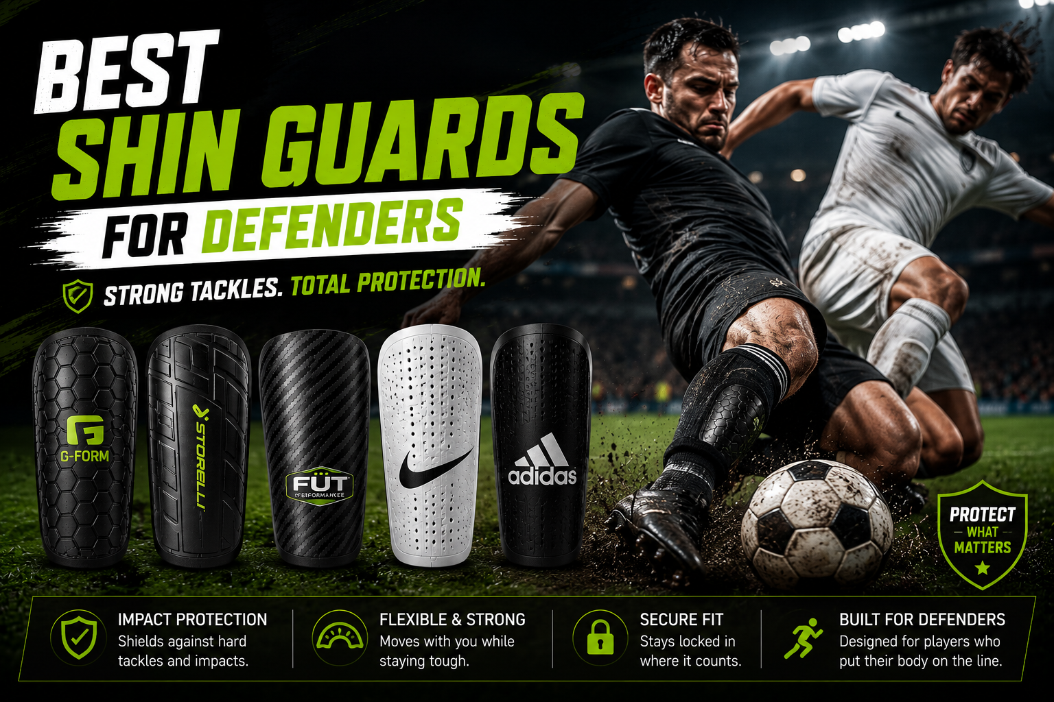 Best shin guards for soccer defenders