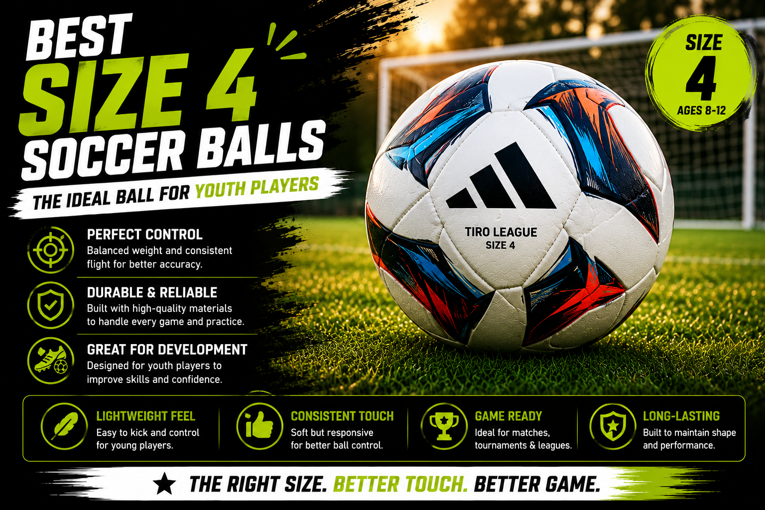 Best size 4 soccer balls for youth soccer