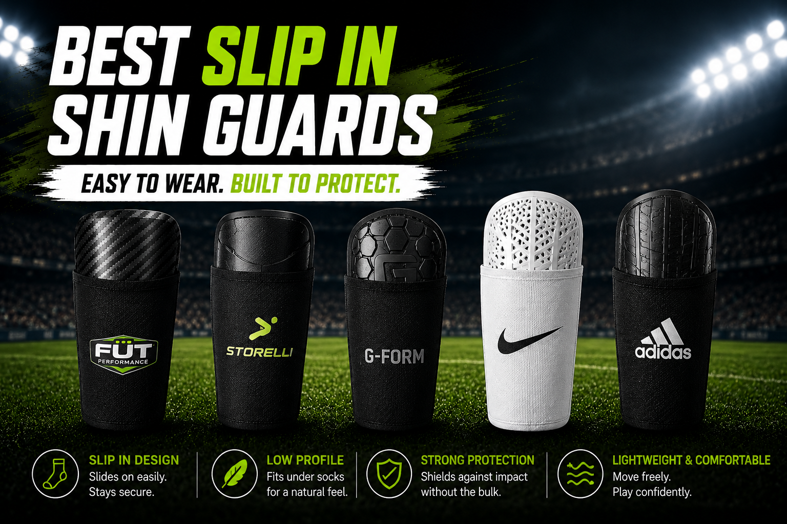 Best slip in shin guards for soccer players