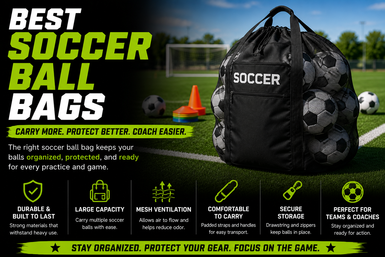 Best soccer ball bags storage and transport guide
