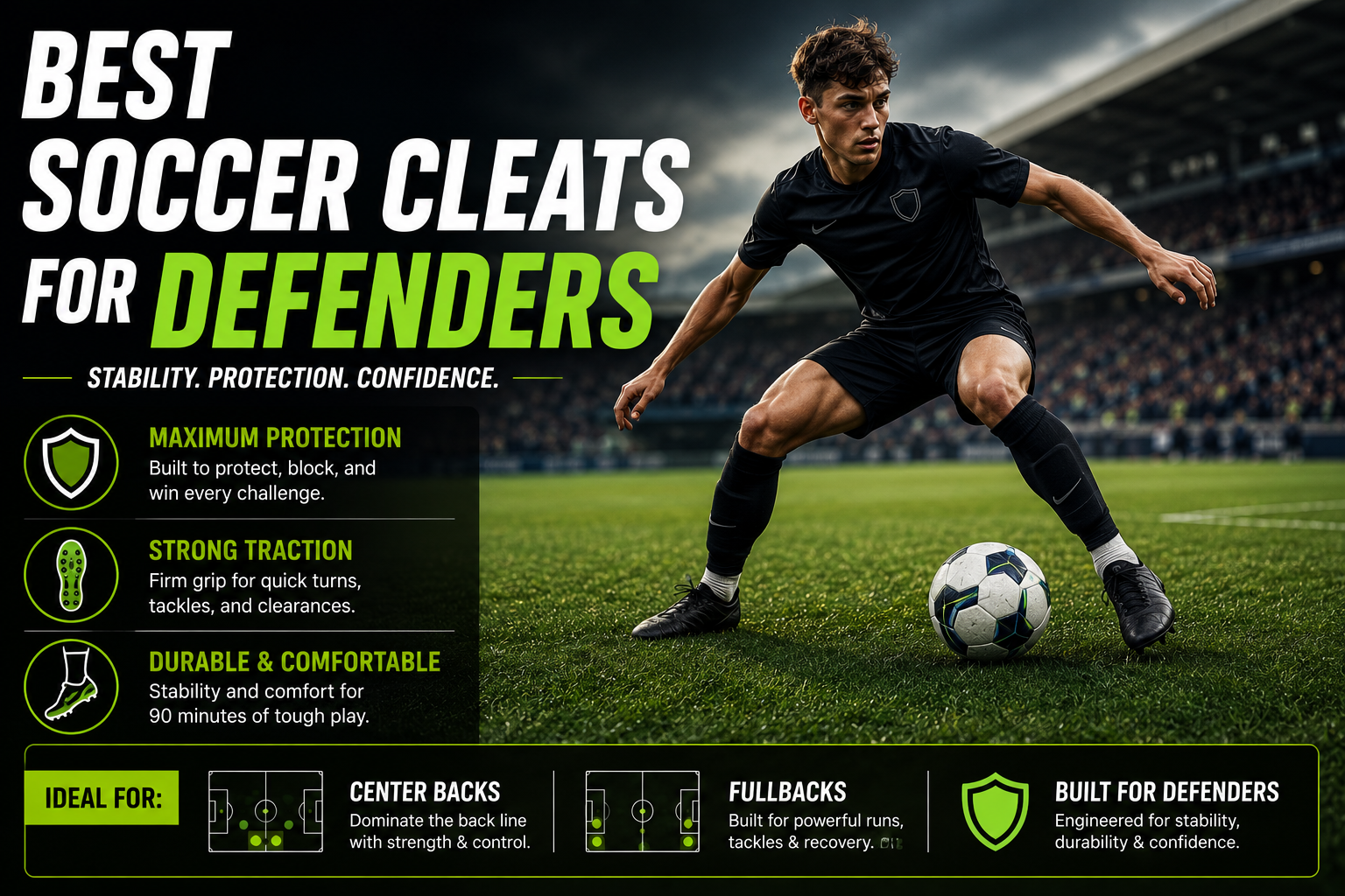 Best soccer cleats for defenders and youth defensive players