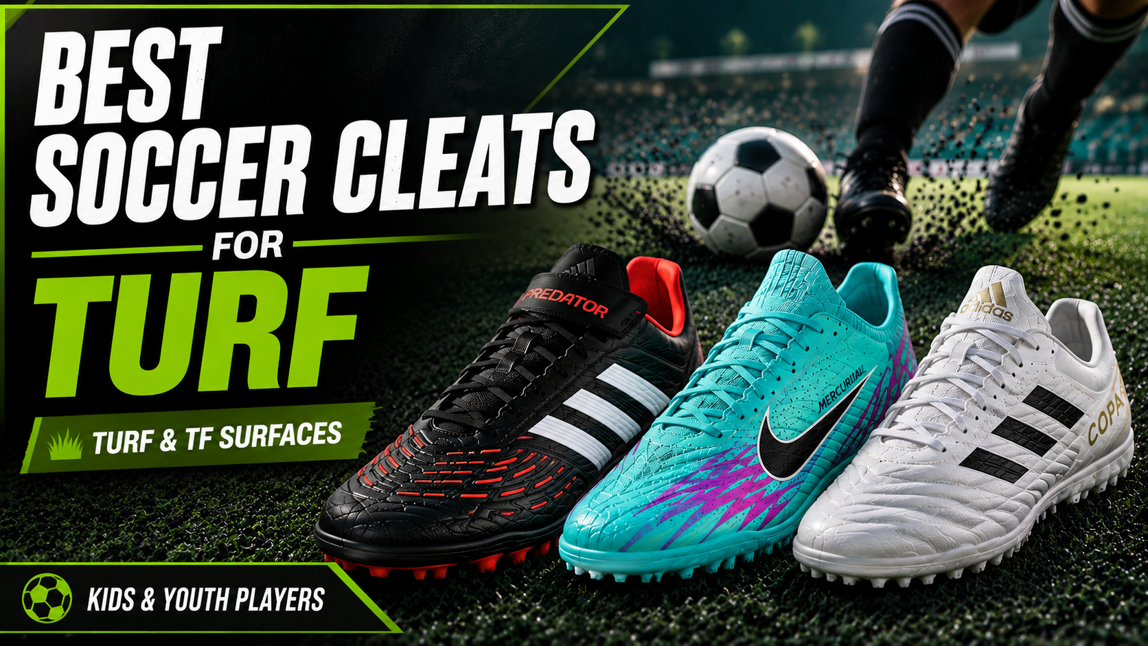 Best soccer cleats for turf for kids and youth players
