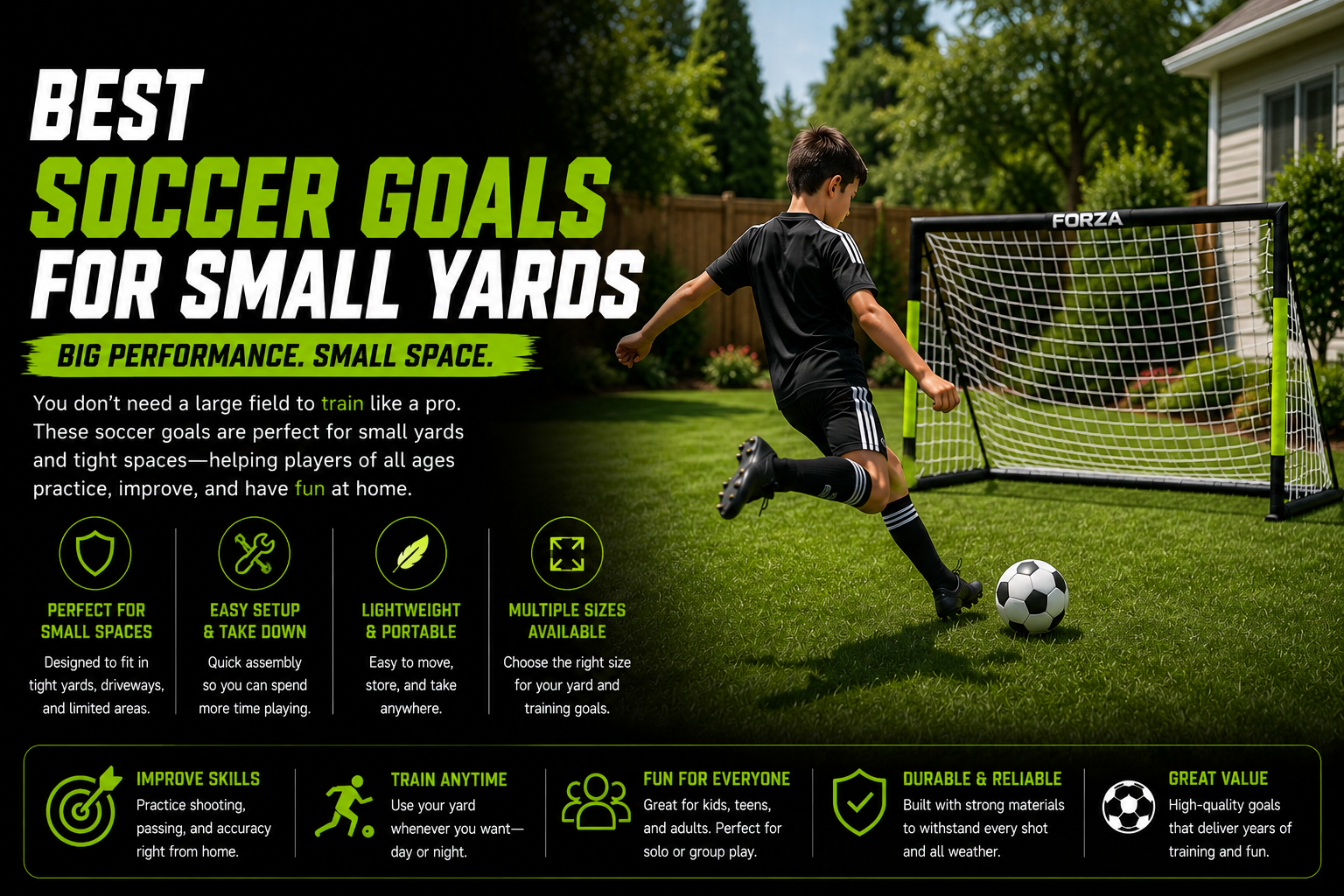 Best soccer goals for small yards compact backyard goal guide