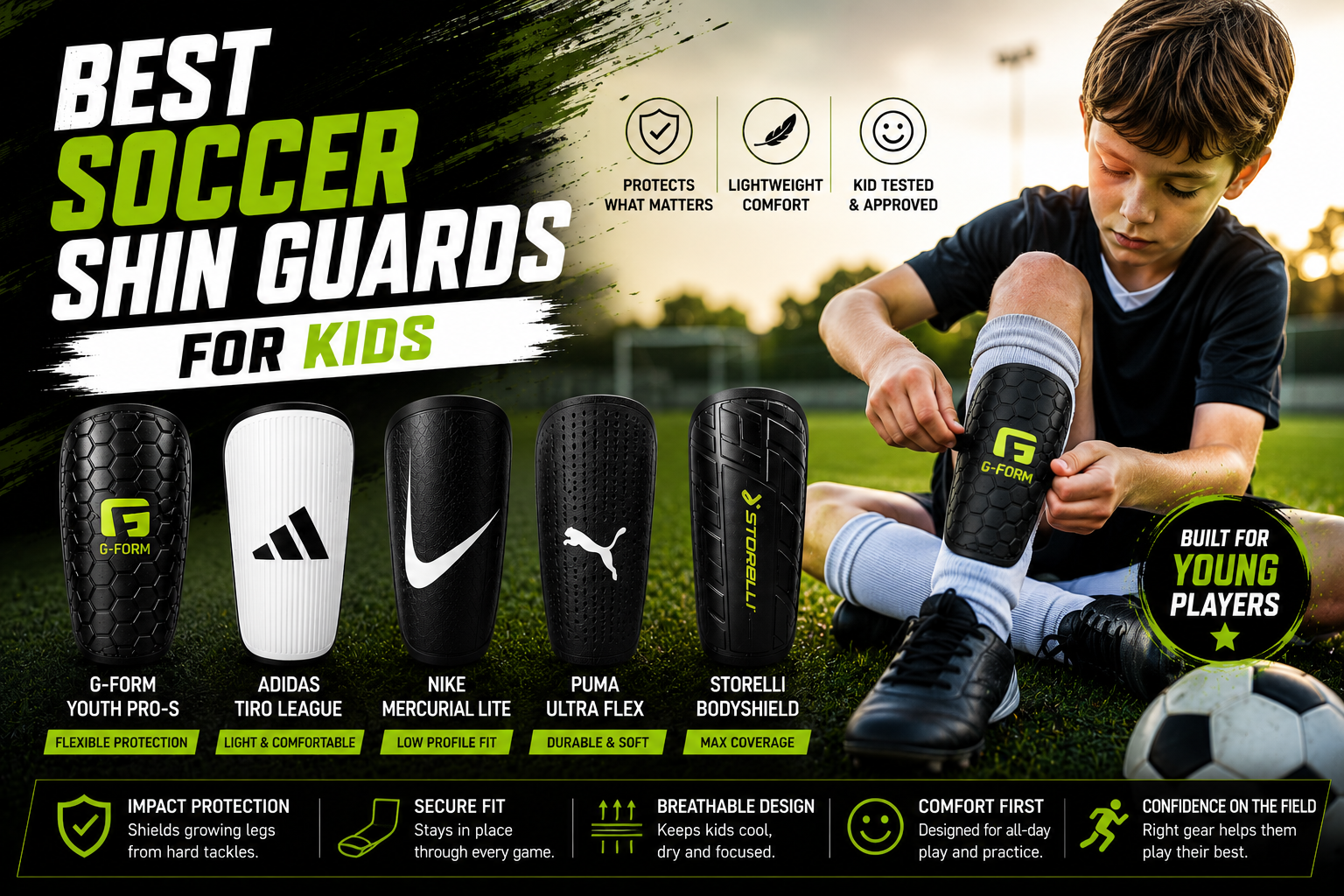 Best soccer shin guards for kids comfort protection and fit guide