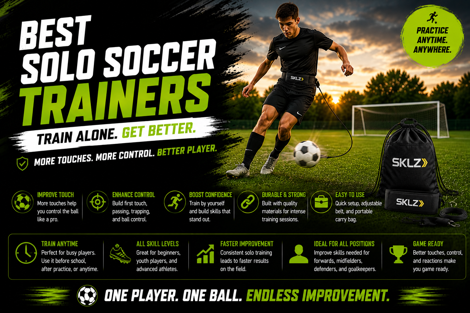 Best solo soccer trainers for kids and home practice