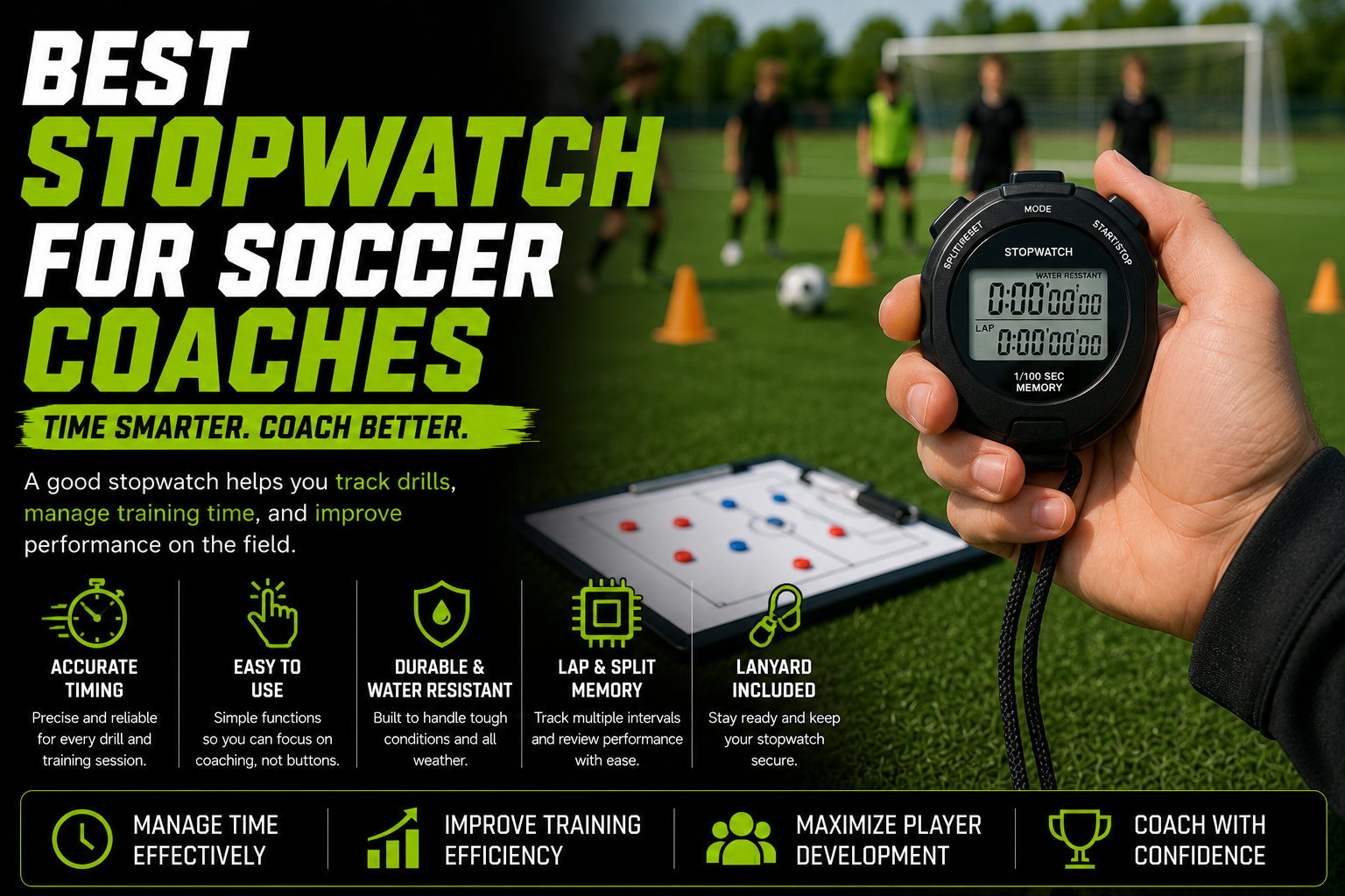 Best stopwatch for soccer coaches training and match timing guide