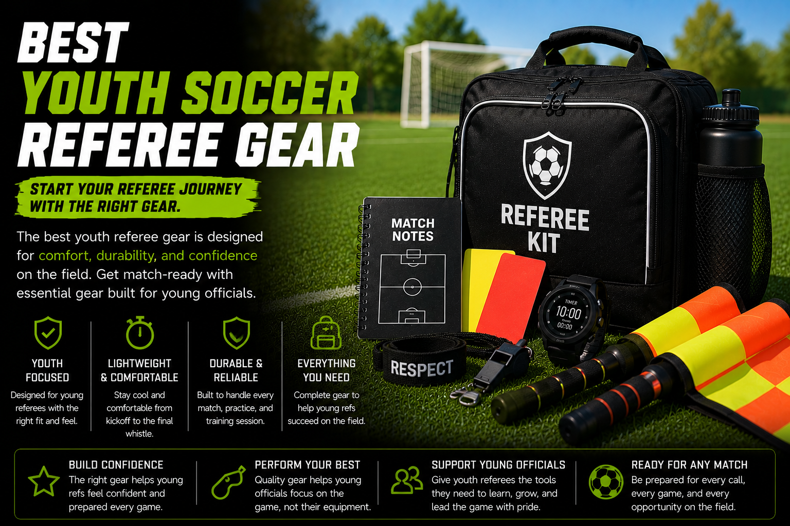 Best youth soccer referee gear for new officials