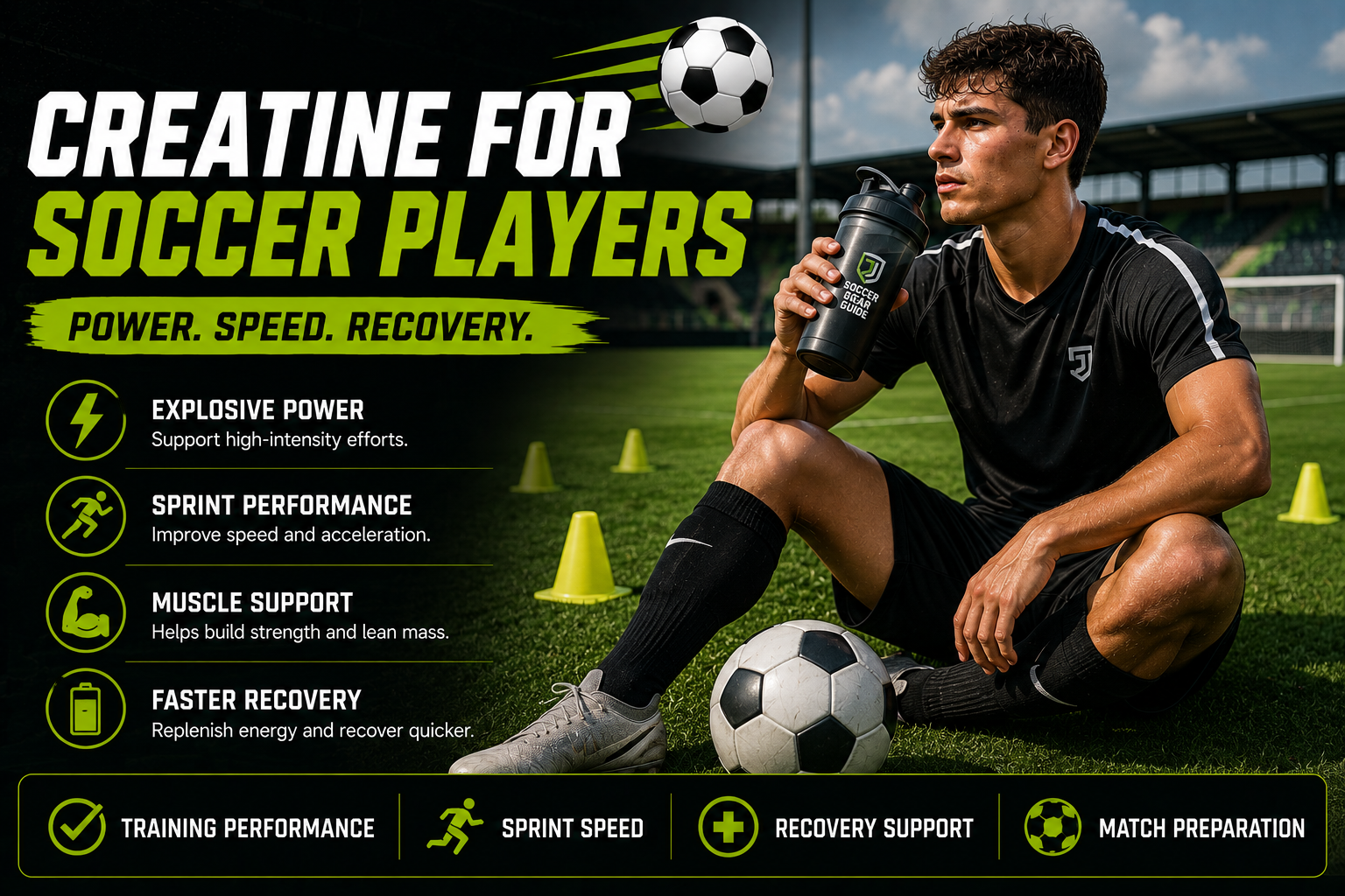 Creatine for soccer players benefits safety and performance guide