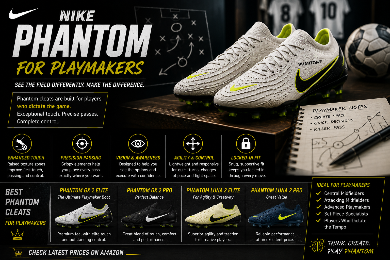 Nike Phantom for playmakers best cleats for creative players