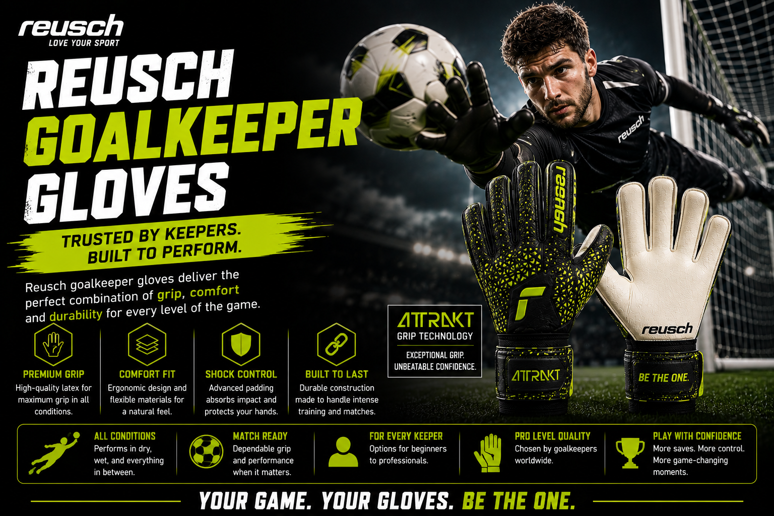 Reusch goalkeeper gloves compared for grip protection and performance