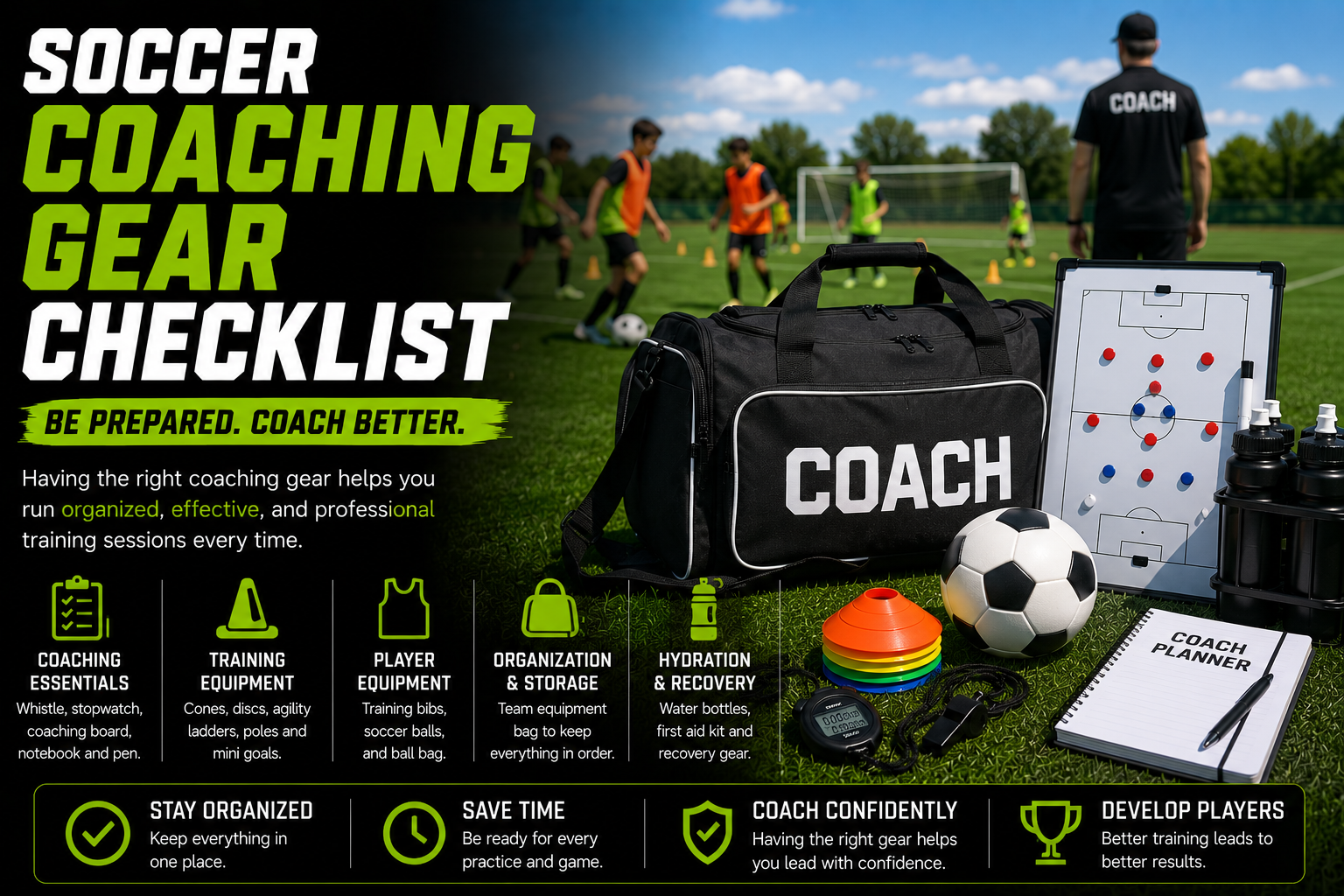 Soccer coaching gear checklist everything coaches need