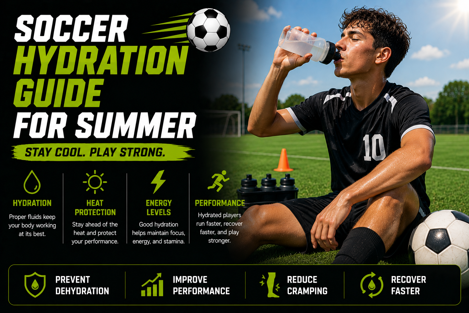 Soccer hydration guide for summer stay cool and perform better