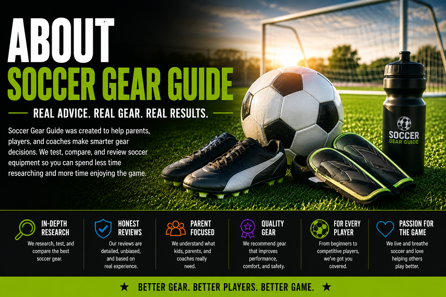 About Soccer Gear Guide youth soccer gear reviews and buying guides