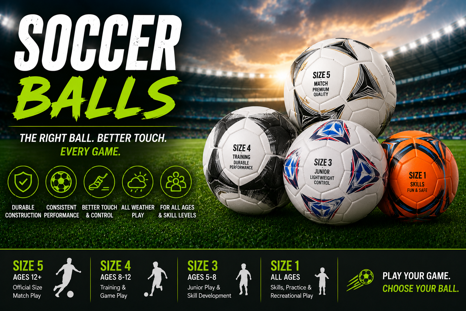 Soccer balls guide for kids training matches and backyard practice