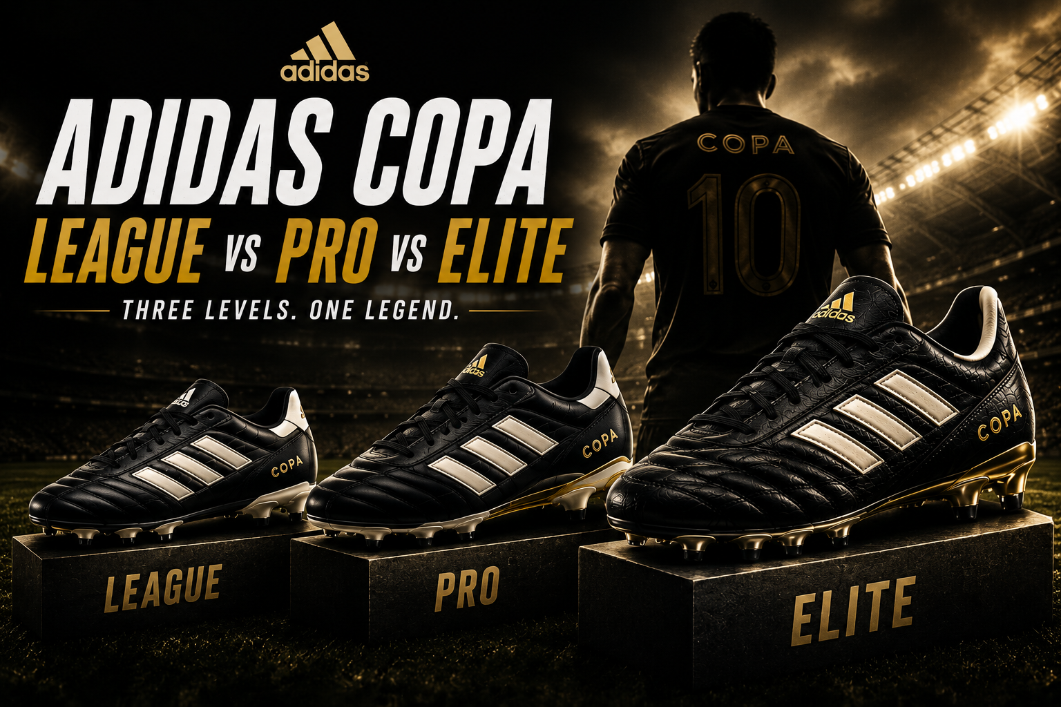 Adidas Copa League vs Pro vs Elite soccer cleats comparison