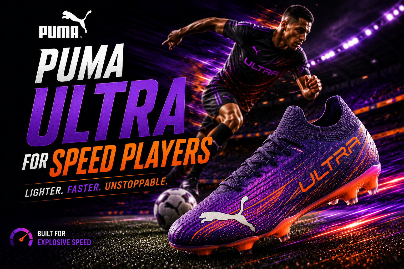 Puma Ultra soccer cleats for speed players acceleration fit and traction guide